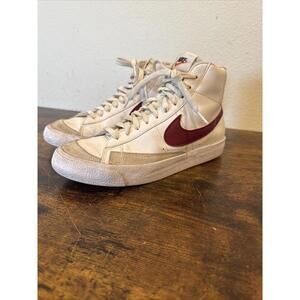 Nike Blazer Mid ’77 Vintage – White / Team Red – EU 39 / 6.5Y – Good Condition